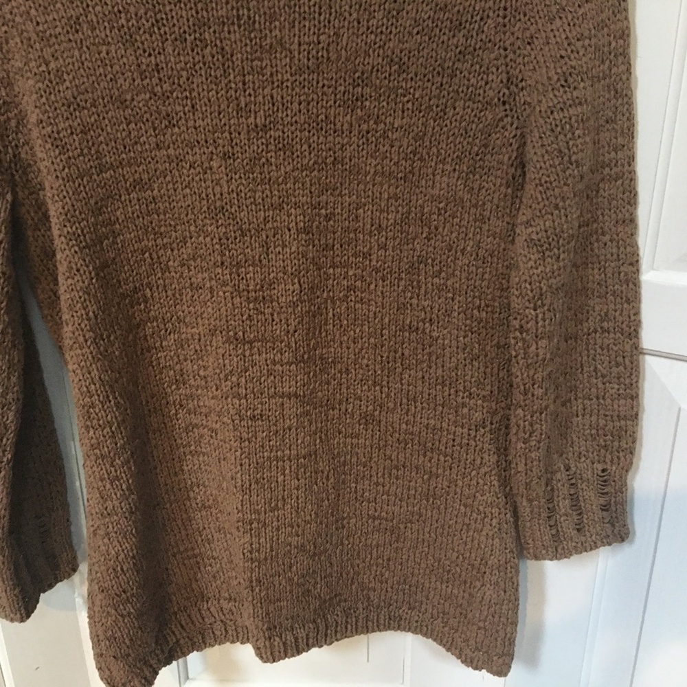 Cambridge Dry Goods Brown V-Neck Sweater - Picture 14 of 15